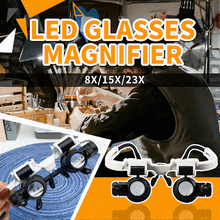 Load image into Gallery viewer, Dotmalls LED Glasses Magnifier