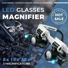 Load image into Gallery viewer, Dotmalls LED Glasses Magnifier