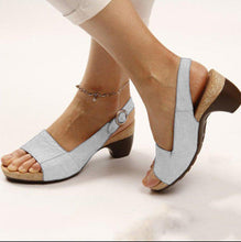 Load image into Gallery viewer, Women's Elegant Low Chunky Heel Comfy Sandals