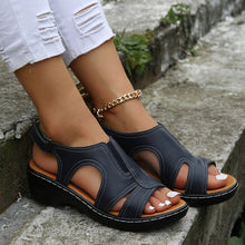 Load image into Gallery viewer, Summer Velcro Fish Mouth Casual Women's Sandals
