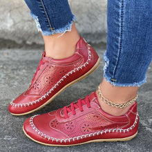 Load image into Gallery viewer, 2022 autumn new round toe hollow flat casual shoes
