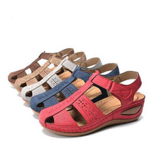 Load image into Gallery viewer, Women's Sandals Round Toe Wedge Sandals
